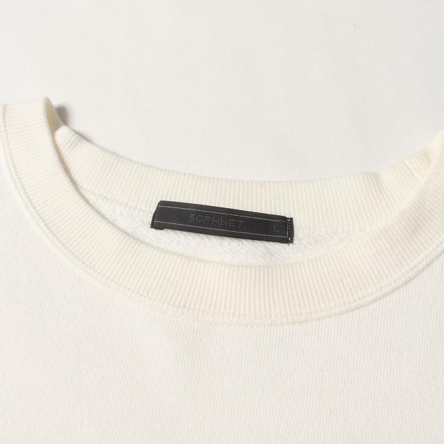 SOPHNET ソフネット スウェット ホワイト 白 サイズ:L | 23AW コットン/カシミヤ クルーネック スウェットシャツ (COTTON CASHMERE CREWNECK SWEAT) | トップス トレーナー【メンズ】【中古】【K4547】 SOPHNET ソフネット スウェット ホワイト 白 サイズ:L | 23AW コットン