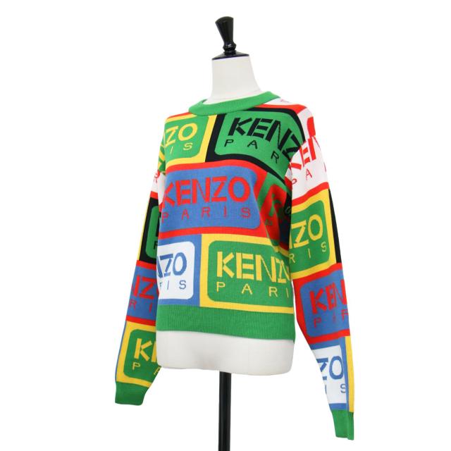 KENZO ケンゾー ニット マルチカラー サイズ:XS | ロゴ ジャガード 