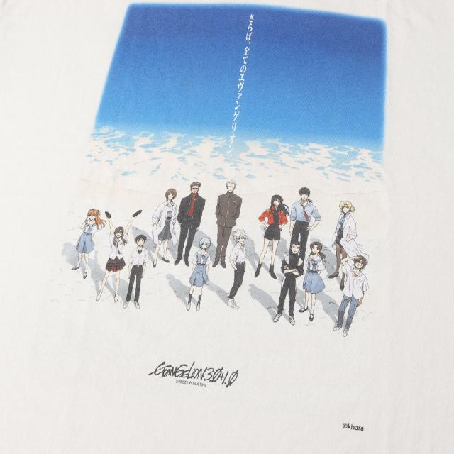 SAINT MICHAEL セントマイケル Tシャツ ホワイト 白 サイズ:XL | 25SS シン・エヴァンゲリオン劇場版:|| GEEKS RULE ヴィンテージ加工 Tシャツ (EV_SS TEE) | トップス カットソー 半袖 | コラボ【メンズ】【K4549】_3