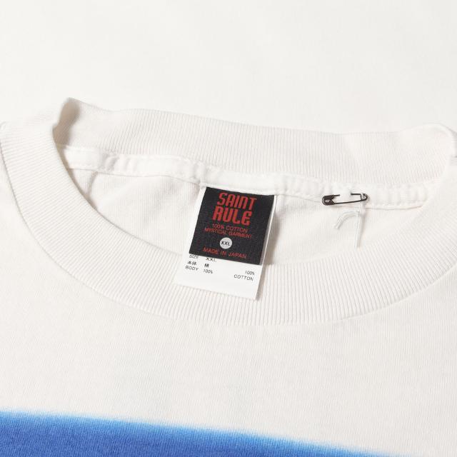 SAINT MICHAEL セントマイケル Tシャツ ホワイト 白 サイズ:XXL | 25SS シン・エヴァンゲリオン劇場版:|| GEEKS RULE ヴィンテージ加工 Tシャツ (EV_SS TEE) | トップス カットソー 半袖 | コラボ【メンズ】【K4549】_2