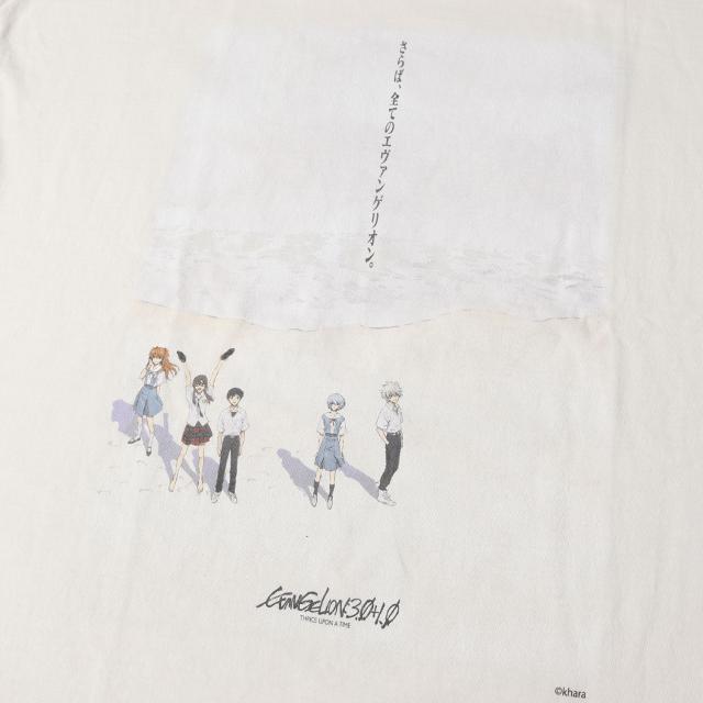 SAINT MICHAEL セントマイケル Tシャツ ホワイト 白 サイズ:XL | 25SS シン・エヴァンゲリオン劇場版:|| GEEKS RULE ヴィンテージ加工 Tシャツ (EV_SS TEE) | トップス カットソー 半袖 | コラボ【メンズ】【K4549】_3