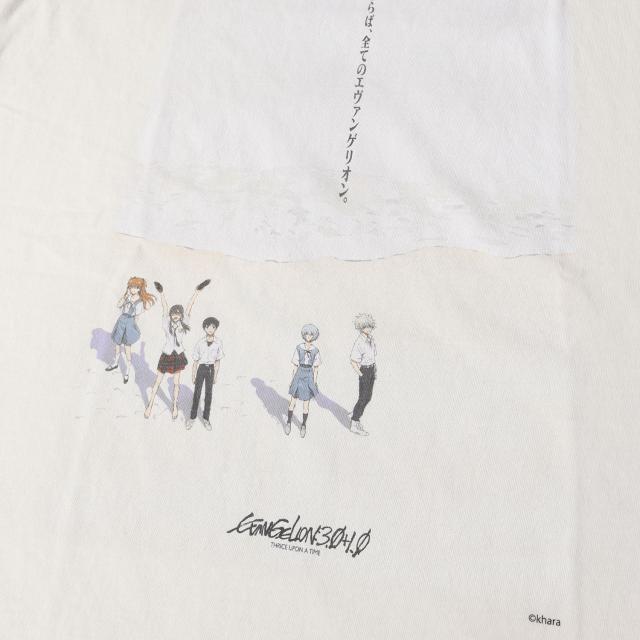 SAINT MICHAEL セントマイケル Tシャツ ホワイト 白 サイズ:L | 25SS シン・エヴァンゲリオン劇場版:|| GEEKS RULE ヴィンテージ加工 Tシャツ (EV_SS TEE) | トップス カットソー 半袖 | コラボ【メンズ】【K4549】_3