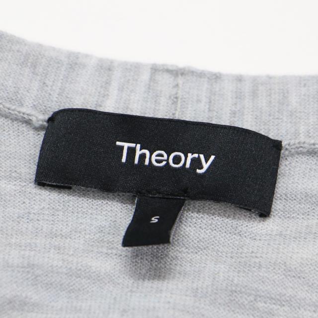 Theory セオリー ベスト グレー サイズ:S | 24秋冬 深Vネック ニット ベスト | REGAL WOOL SLIM VEST R ジレ ノースリーブ ウール | トップス セーター【レディース】【中古】【K4549】_3