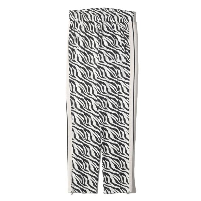 Palm Angels パーム エンジェルス パンツ ブラック ホワイト 黒白 サイズ:M | 21AW ゼブラ柄 ジャガード ジャージー トラックパンツ (Zebra Jqrd Track Pants) | ボトムス ズボン | イタリア製【メンズ】【K4550】