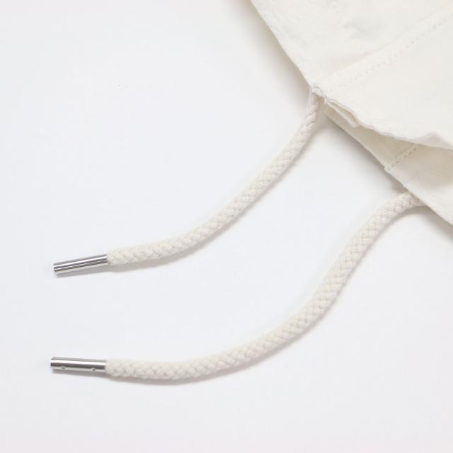 SACRA サクラ ベスト ホワイト 白 サイズ:38(M) | 24春夏 フロントファスナー クロップド ベスト | CO/PE TUMBLER FINISH GILET | ジレ ハイネック ドローコード コットン | 日本製 | トップス【レディース】【中古】【K4550】_5