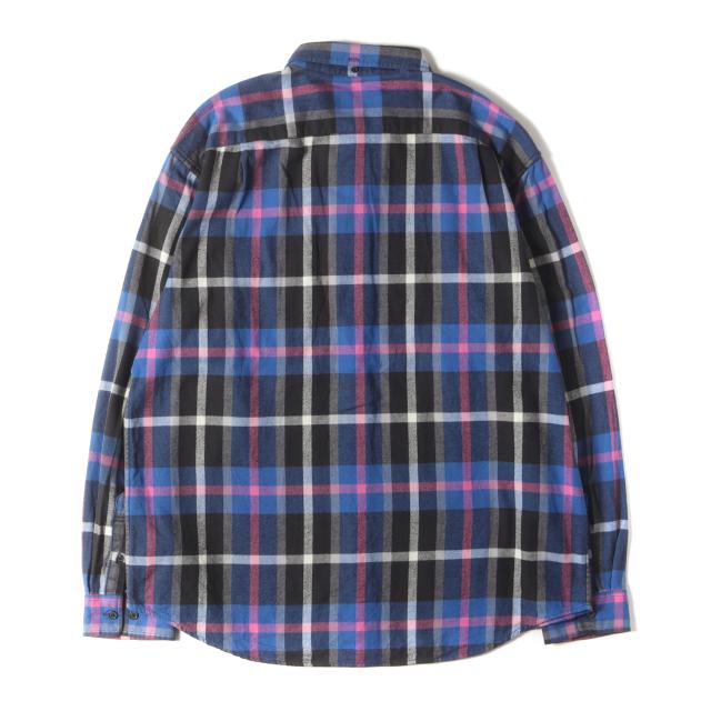 Supreme シュプリーム シャツ ブルー ブラック サイズ:L | 23AW タータンチェック ボタンダウン フランネルシャツ (Plaid Flannel Shirt) | トップス カジュアルシャツ 長袖【メンズ】【中古】【K4551】_1
