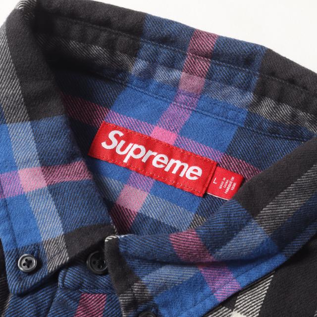Supreme シュプリーム シャツ ブルー ブラック サイズ:L | 23AW タータンチェック ボタンダウン フランネルシャツ (Plaid Flannel Shirt) | トップス カジュアルシャツ 長袖【メンズ】【中古】【K4551】_2