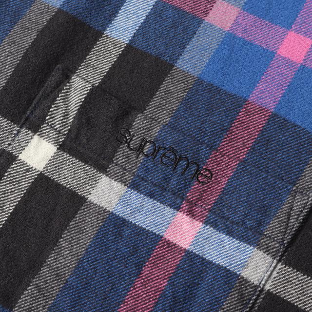 Supreme シュプリーム シャツ ブルー ブラック サイズ:L | 23AW タータンチェック ボタンダウン フランネルシャツ (Plaid Flannel Shirt) | トップス カジュアルシャツ 長袖【メンズ】【中古】【K4551】_3