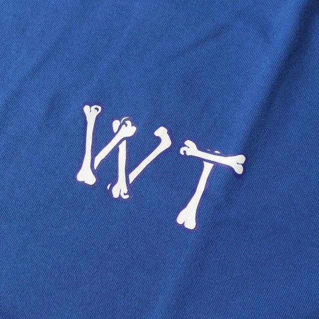 WTAPS ダブルタップス Tシャツ ブルー サイズ:M | MIN-NANO クロスボーン ロングスリーブ Tシャツ (SLIMY BONES.DESIGN LS 01) | トップス カットソー 長袖 | コラボ【メンズ】【中古】【美品】【K4551】 WTAPS ダブルタップス Tシャツ ブルー サイズ:M | MIN-NANO クロス