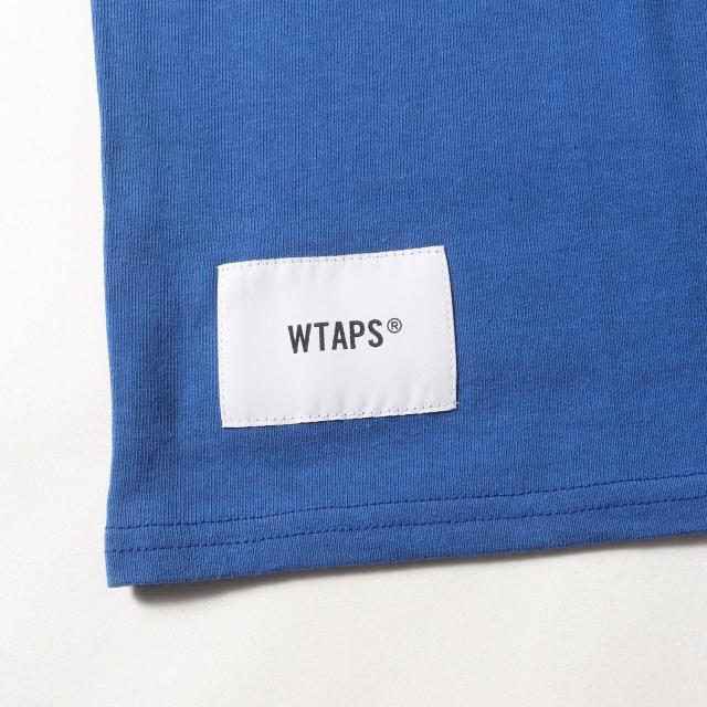 WTAPS ダブルタップス Tシャツ ブルー サイズ:M | MIN-NANO クロス