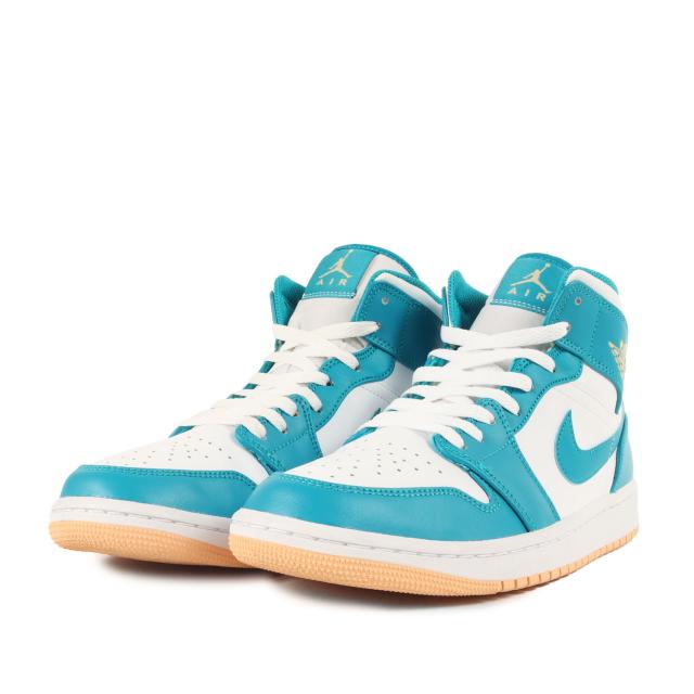 NIKE ナイキ サイズ:US9(27.0cm) | AIR JORDAN 1 MID AQUATONE (DQ8426-400) | エアジョーダン1 ミッド | アクアトーン セレッシャルゴールド | ミドルカット スニーカー シューズ 靴【メンズ】【中古】【美品】【K4551】
