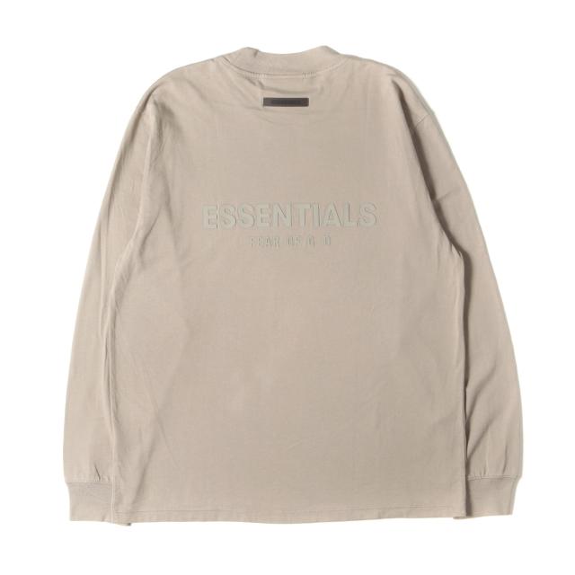 FEAR OF GOD フィアオブゴッド Tシャツ トープ系 サイズ:S | FOG ESSENTIALS ブランドロゴ ロングスリーブ Tシャツ | トップス カットソー 半袖【メンズ】【中古】【K4551】