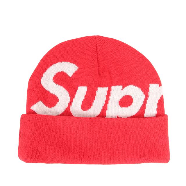 Supreme シュプリーム ビーニー レッド サイズ:FREE | ビッグロゴ ニット ビーニー (Big Logo Beanie) | ブランド 帽子 ニットキャップ【メンズ】【K4552】