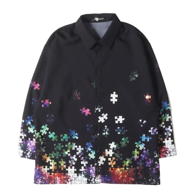 ankoROCK アンコロック シャツ ブラック 黒 サイズ:ONE SIZE | ギャラクシーバラバラパズル オーバーサイズ シャツ | トップス カジュアルシャツ 長袖【メンズ】【中古】【美品】【K4552】
