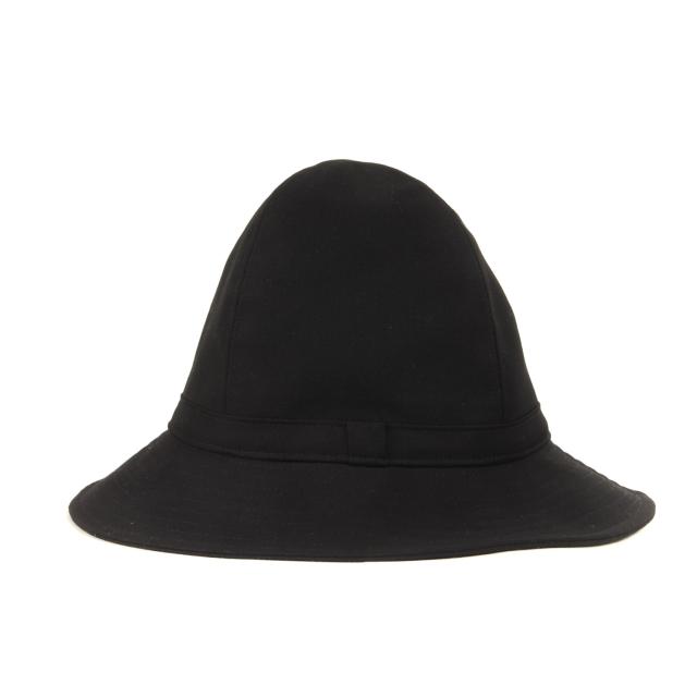 Yohji Yamamoto ヨウジヤマモト ハット ブラック 黒 サイズ:2 | ウールギャバ フェドラ ハット (HR-H09-100) | POUR HOMME | 日本製 | ブランド 帽子【メンズ】【中古】【美品】【K4552】 Yohji Yamamoto ヨウジヤマモト ハット ブラック 黒 サイズ:2 | ウール