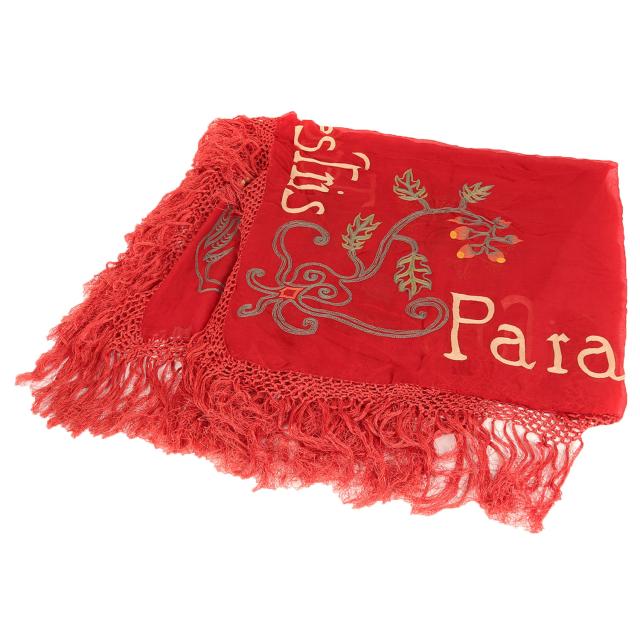 DRIES VAN NOTEN / ドリスヴァンノッテン刺繍大判ストール DRIES VAN