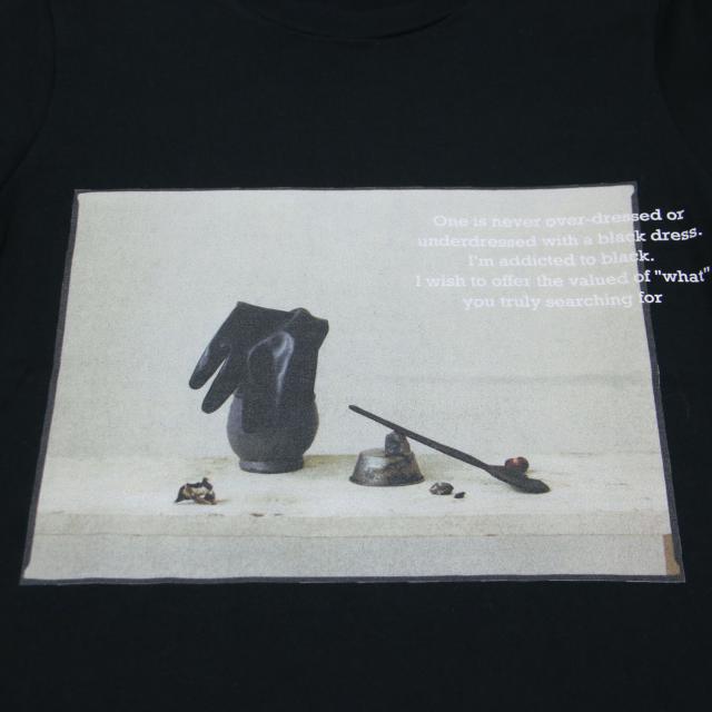 HARDY NOIR アルディーノアール Tシャツ ブラック 黒 サイズ:FREE | 23春夏 フォトプリント 半袖 Tシャツ / カットソー | クルーネック ハーフスリーブ コットン | 日本製 | トップス【レディース】【中古】【K4552】_5