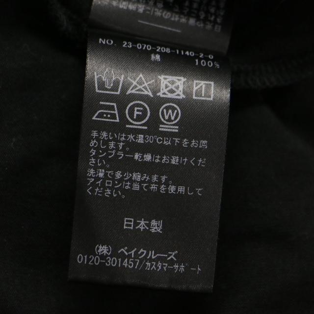 HARDY NOIR アルディーノアール Tシャツ ブラック 黒 サイズ:FREE | 23春夏 フォトプリント 半袖 Tシャツ / カットソー | クルーネック ハーフスリーブ コットン | 日本製 | トップス【レディース】【中古】【K4552】_6