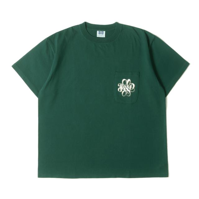 STANDARD CALIFORNIA スタンダードカリフォルニア Tシャツ グリーン サイズ:L | 24SS グラフィック ロゴ ポケット Tシャツ (SD US COTTON H. N. D. Logo T SD LTD) | トップス カットソー 半袖【メンズ】【中古】【K4559】