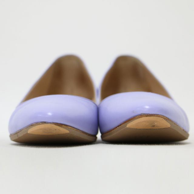 MANOLO BLAHNIK マノロブラニク ライトパープル サイズ:36.5(23.5cm) | リストニー レザー チャンキーヒール パンプス | LISTONY アーモンドトゥ ローヒール 牛革 【レディース】【中古】【K4555】