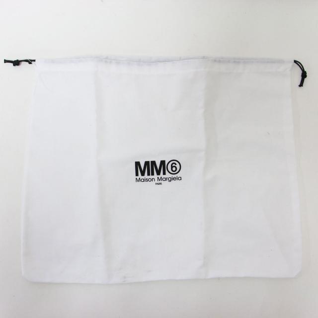 MM6 Maison Margiela メゾンマルジェラ ネイビー ブラック 紺黒 サイズ:37(24.0cm) | ランナー レザー スニーカー | レースアップ ボリュームソール スウェード メッシュ | ローカット スニーカー シューズ 靴 | イタリア製【レディース】【中古】【K4555】