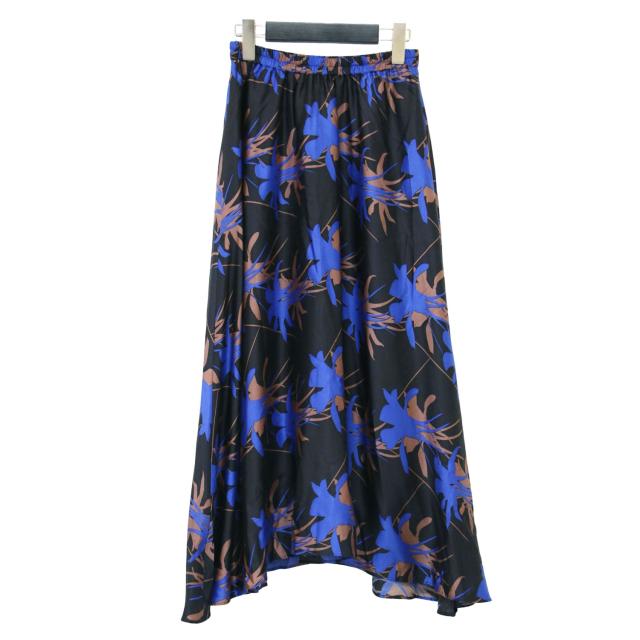 DES PRES デプレ スカート ブルー系 サイズ:34(7号) | 21秋冬 フラワー  