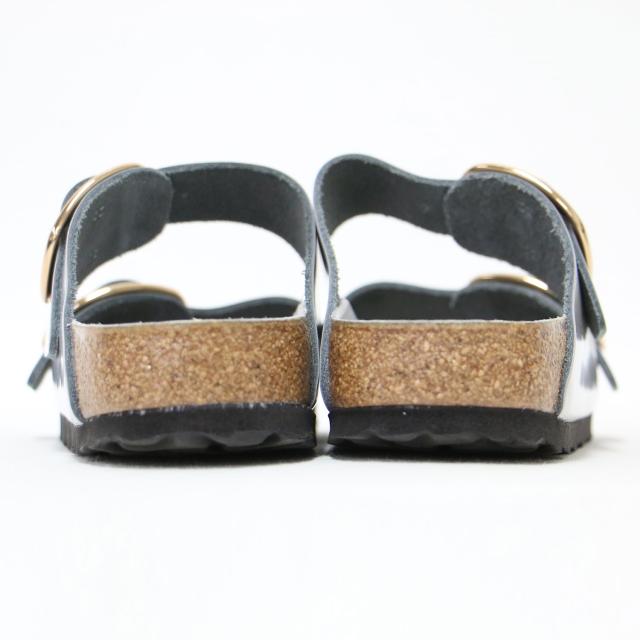 BIRKENSTOCK ビルケンシュトック グレー サイズ:35(22.5cm) | 25春夏 アリゾナ ビッグ バックル サンダル | ARIZONA BIG BUCKLE HEX | フラット ダブルベルト レザー | シューズ 靴【レディース】【中古】【K4555】