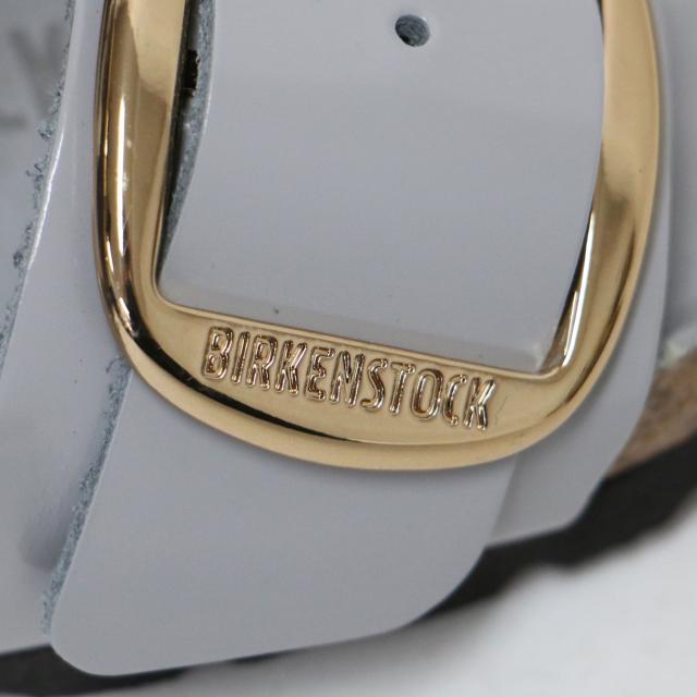 BIRKENSTOCK ビルケンシュトック グレー サイズ:35(22.5cm) | 25春夏 アリゾナ ビッグ バックル サンダル | ARIZONA BIG BUCKLE HEX | フラット ダブルベルト レザー | シューズ 靴【レディース】【中古】【K4555】