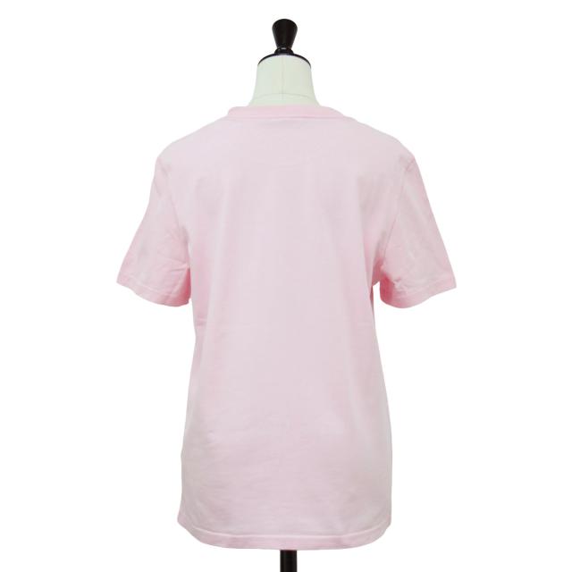 VERSACE ヴェルサーチ Tシャツ ピンク サイズ:38(M) | 25春夏 フリンジ 刺繍入り ロゴ スリムフィット Tシャツ / カットソー | クルーネック 半袖 ショートスリーブ コットン | トップス【レディース】【中古】【K4554】 VERSACE ヴェルサーチ Tシャツ ピンク サイズ:38(M) | 25春夏 フリンジ