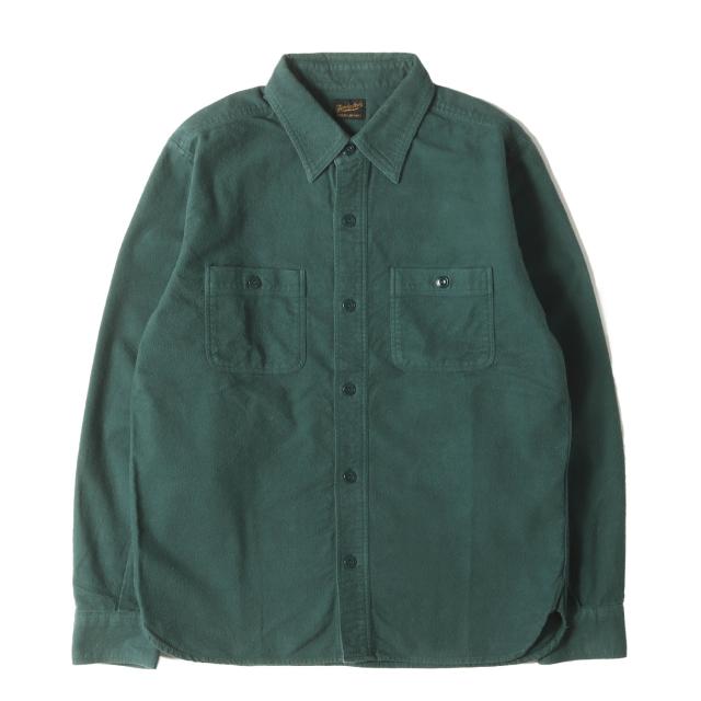 TENDERLOIN テンダーロイン シャツ グリーン サイズ:S | シャモアクロス シャツ (T-CHAMOIS CLOTH SHT) | トップス カジュアルシャツ 長袖【メンズ】【中古】【K4555】