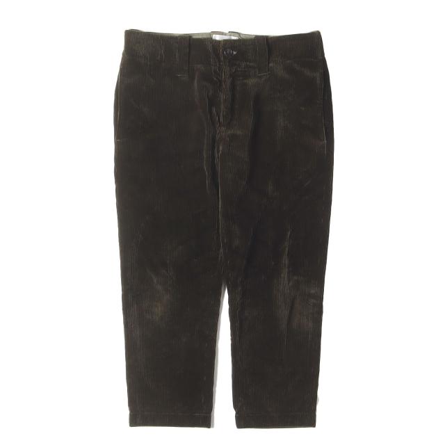 QUILP MODE&ARTISANS クウィルプ モード＆アーティサンズ パンツ ダークグリーン サイズ:1 | テーパード コーデュロイ トラウザー パンツ | MADE IN ENGLAND | ボトムス ズボン【メンズ】【中古】【K4555】