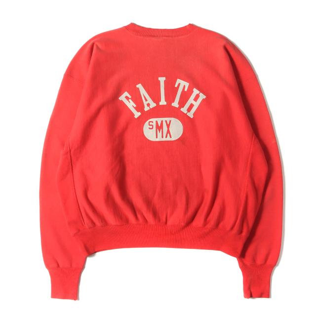 SAINT MICHAEL セント マイケル CRW SWT FAITH RED SAINT Mxxxxxx