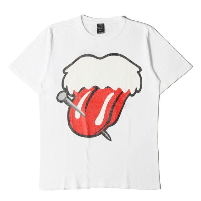 NUMBER (N)INE ナンバーナイン Tシャツ ホワイト 白 サイズ:3 | 03SS カート期 ベロ クルーネック Tシャツ | トップス カットソー 半袖 【メンズ】【中古】【K4558】