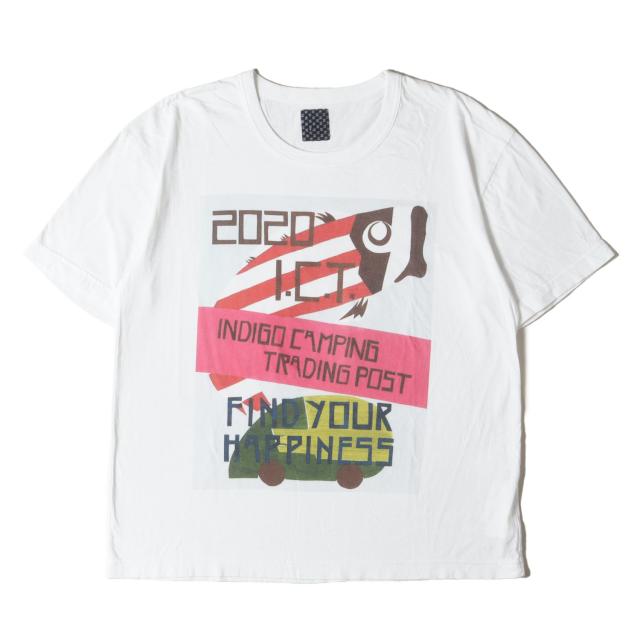 visvim ビズビム Tシャツ ホワイト 白 サイズ:3 | 20SS I.C.T 鯉のぼり グラフィック クルーネック Tシャツ (JUMBO TEE S/S) | トップス カットソー 半袖【メンズ】【中古】【K4558】