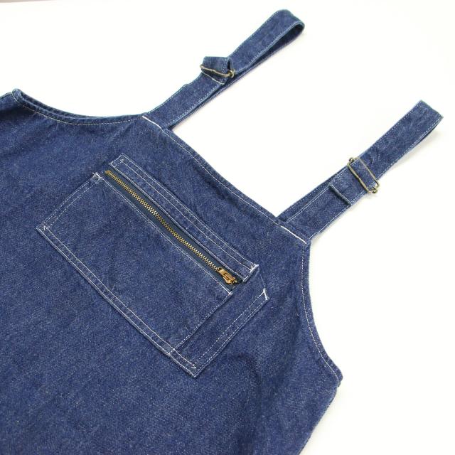 DANTON ダントン ワンピース インディゴ サイズ:36(S) | 24春夏 デニム ジャンパー スカート ワンピース | サロペット | ロング丈 Aライン フレア コットン | トップス ドレス | 日本製【レディース】【中古】【K4566】