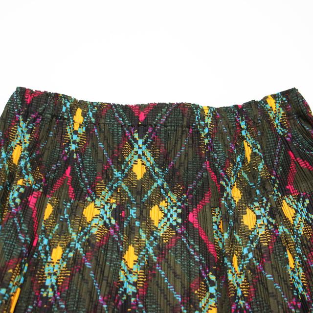 PLEATS PLEASE プリーツプリーズ スカート カーキ系 サイズ:5(XXL