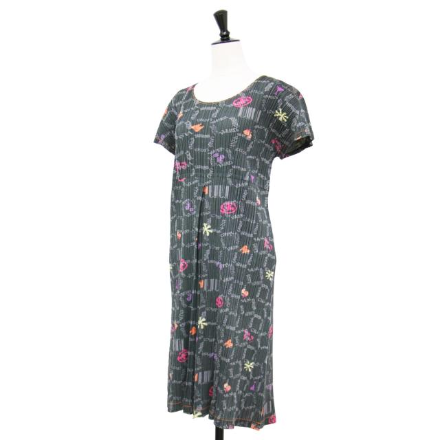 PLEATS PLEASE プリーツプリーズ ワンピース グレー サイズ:4(XL