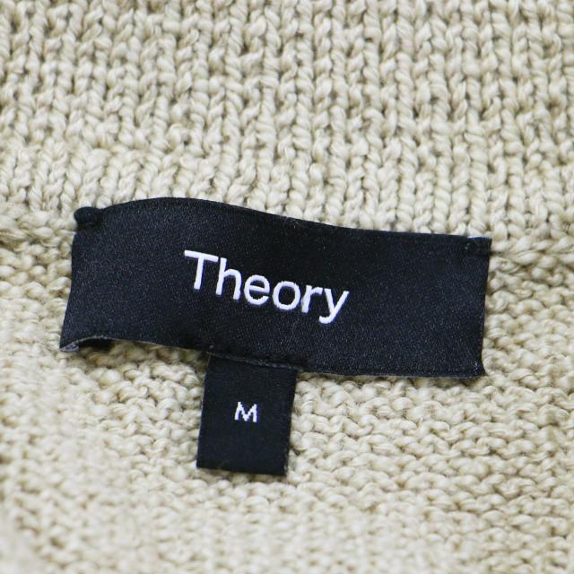 Theory セオリー ポロシャツ ブラウン系 サイズ:M | 25春夏 コットン ウール 半袖 ニット ポロシャツ | Wave Boucle Cap Sleeve Polo Shirt | プルオーバー コンパクト | トップス セーター【レディース】【中古】【K4561】_3
