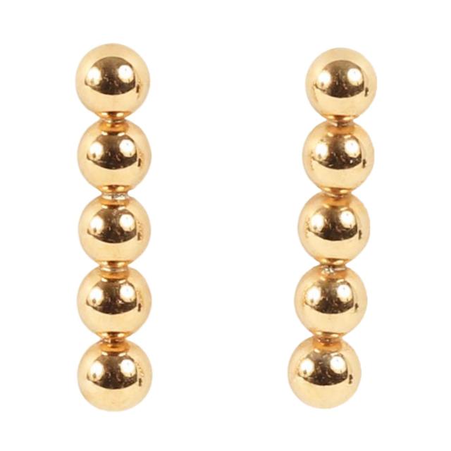 ジュエリーツツミ K18イエローゴールド ボールピアス 8mm ピアス