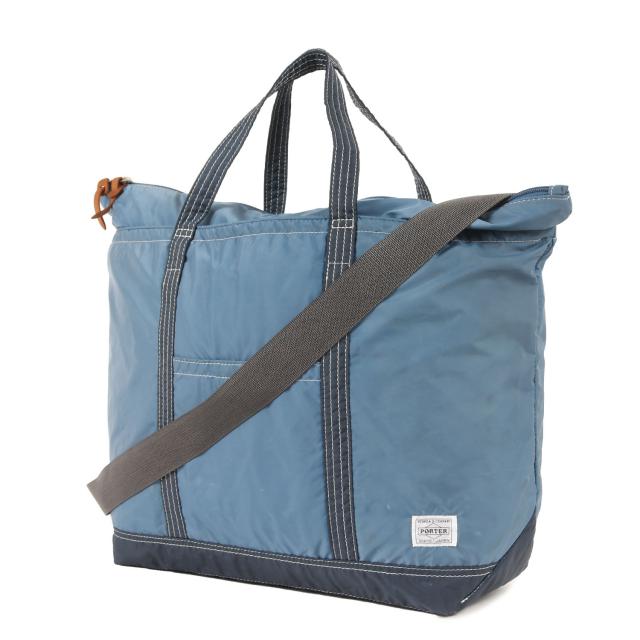 PORTER ポーター バッグ | 2WAY ナイロン ショルダーバッグ / トートバッグ | ブルー ネイビー | ブランド 吉田カバン【メンズ】【中古】【K4563】
