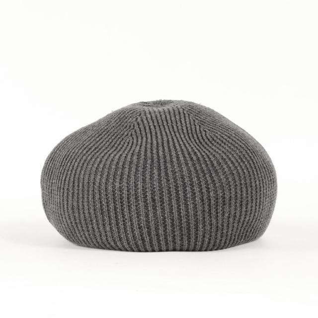 THE H.W.DOG&CO ザ エイチダブリュドックアンドコー ベレー帽 | 24SS コットンニット ベレー帽 (COTTON CLUB BIG BERET) | グレー | ONE SIZE(56-62cm) | ブランド 帽子 ニットキャップ【メンズ】【中古】【美品】【K4563】