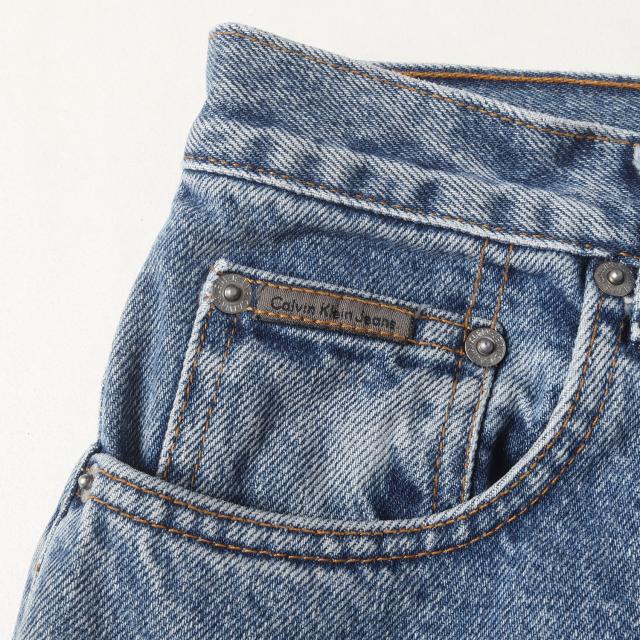 Calvin Klein カルバンクライン パンツ インディゴ サイズ:32 | 90s Calvin Klein Jeans ユーズド加工 デニムパンツ | USA製 | 90年代 ヴィンテージ 古着 | ボトムス ジーンズ ジーパン【メンズ】【中古】【K4564】_3