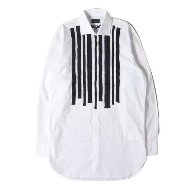 JUNYA WATANABE MAN COMME des GARCONS ジュンヤワタナベ マン コムデギャルソン シャツ ホワイト 白 サイズ:M | 25SS GUY ROVER カスタマイズ 刺繍 ロング ドレス シャツ (WO-B001) | トップス カジュアルシャツ 長袖【メンズ】【K4564】