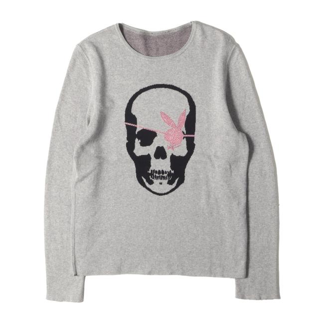 lucien pellat-finet スカル ラインストーン ニット 黒 lucien pellat-finet ルシアンペラフィネ カットソー ラインストーン