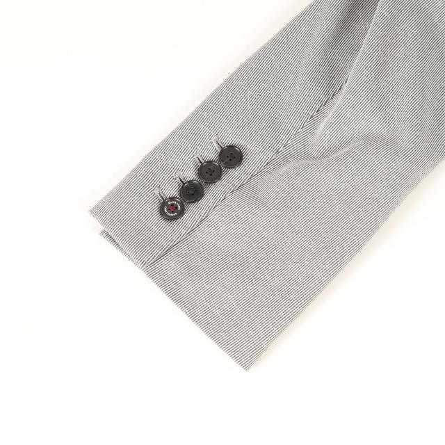 BLACK LABEL CRESTBRIDGE ブラック レーベル クレストブリッジ ストレッチ コードストライプ テーラードジャケット & スラックスパンツ セットアップ グレージャケット | サイズ:L /パンツ 76【メンズ】【中古】【K4565】 BLACK LABEL CRESTBRIDGE ブラック レーベル クレストブリッジ