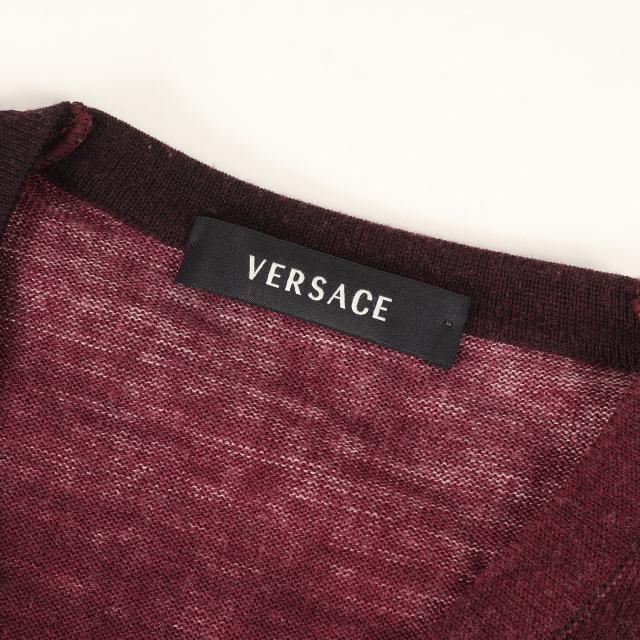 VERSACE ヴェルサーチ ニット バーガンディー サイズ:56 | メデューサ