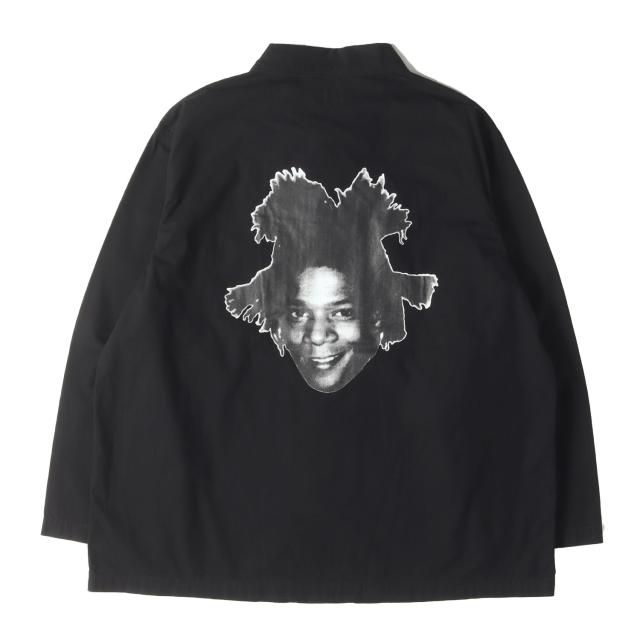 WACKO MARIA ワコマリア シャツ ブラック 黒 サイズ:L | 23SS JEAN-MICHEL BASQUIAT フォトプリント アーミー シャツ (ARMY SHIRT) | トップス カジュアルシャツ 長袖【メンズ】【K4565】