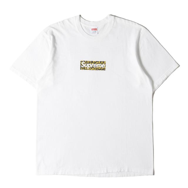 Supreme シュプリーム Tシャツ ホワイト 白 サイズ:L | 24SS 上海 OPEN記念 レオパード BOXロゴ クルーネック Tシャツ (Shanghai Open Limited Box Logo Tee) | トップス カットソー 半袖【メンズ】【中古】【K4566】