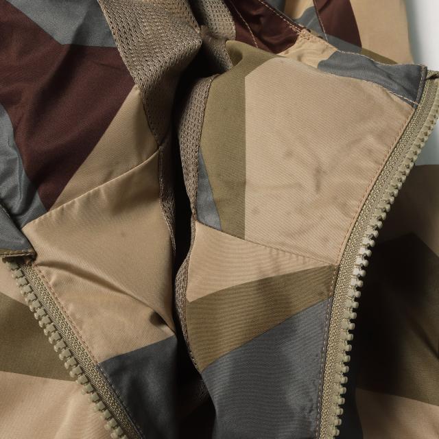 F.C.Real Bristol エフシーレアルブリストル パーカー ベージュ迷彩 サイズ:XL | 幾何学 迷彩 プラクティス ナイロン パーカー (CAMOUFLAGE PRACTICE JACKET) | アウター ジャケット ブルゾン 上着【メンズ】【中古】【K4566】