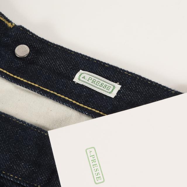 A.PRESSE アプレッセ パンツ インディゴ サイズ:32/30 | 25AW ウォッシュ加工 ワイド デニム パンツ (No.22 Washed Wide Denim Pants 25AAP-04-17) | ボタンフライ | 日本製 | ボトムス ジーンズ ジーパン【メンズ】【K4566】